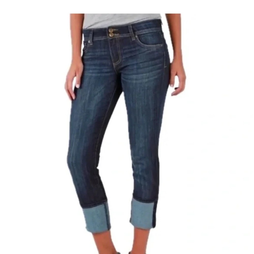 Kut from the Kloth Dark Wash Cropped Jeans